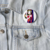 Badge Rond 5 Cm Bollywood - Dess (En situation)