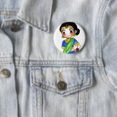 Badge Rond 5 Cm Bollywood - Loli (En situation)