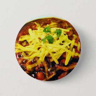 Badge Rond 5 Cm Bols de fromage de piment de nourriture