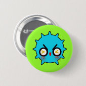 Badge Rond 5 Cm BOMBE ! (bleu) (Devant & derrière)