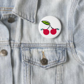 Badge Rond 5 Cm Bombe de cerise (En situation)