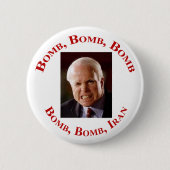 Badge Rond 5 Cm Bombe Iran (Devant)