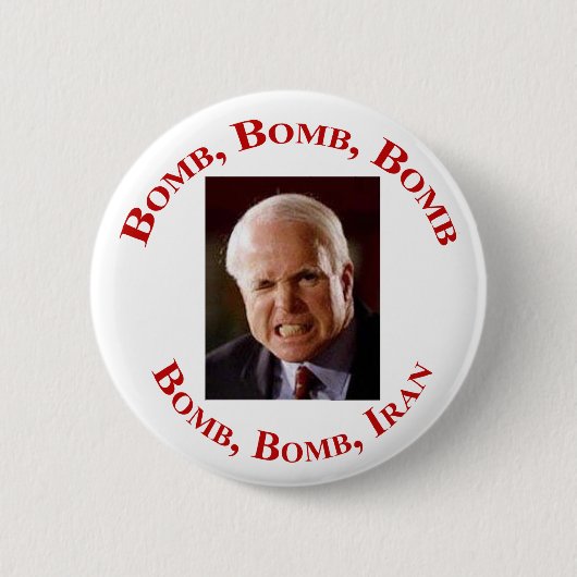 Badge Rond 5 Cm Bombe Iran (Devant)