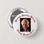 Badge Rond 5 Cm Bombe Iran (Devant & derrière)
