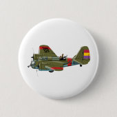 Badge Rond 5 Cm Bombe rétro (Devant)