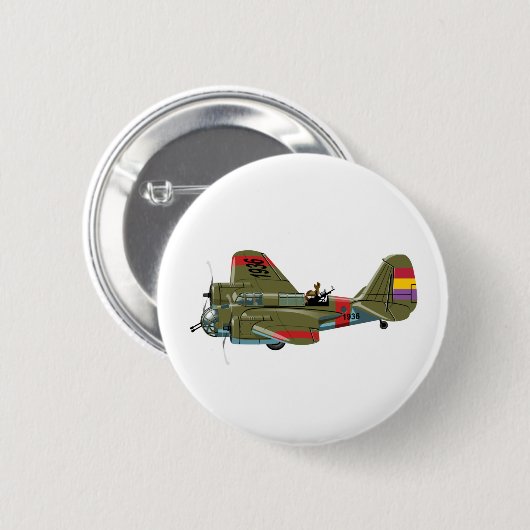 Badge Rond 5 Cm Bombe rétro (Devant & derrière)