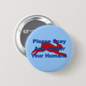 Badge Rond 5 Cm Bombes de surpopulation (Devant & derrière)