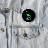Badge Rond 5 Cm Bompa-saurus Drôle Dino Dinosaure Bompasaurus (En situation)