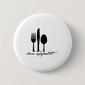 Badge Rond 5 Cm Bon Appetit (Devant)