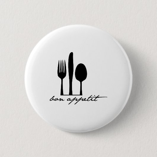 Badge Rond 5 Cm Bon Appetit (Devant)