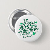 Badge Rond 5 Cm Bon Jour de la Saint Patrick (Devant & derrière)