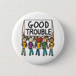 Badge Rond 5 Cm Bon problème