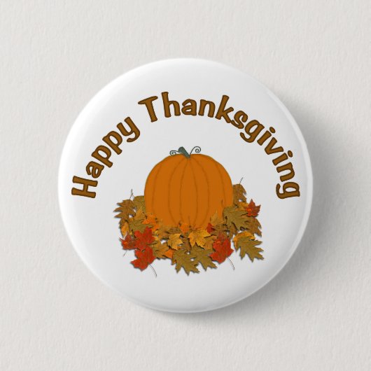 Badge Rond 5 Cm Bon thanksgiving (Devant)