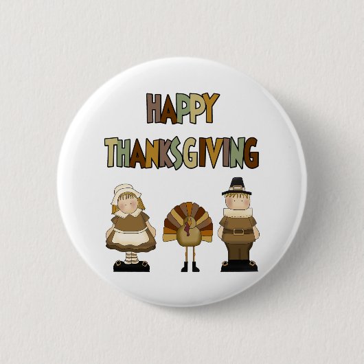 Badge Rond 5 Cm Bon thanksgiving (Devant)
