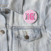 Badge Rond 5 Cm Bonbon 16 (art déco) (En situation)