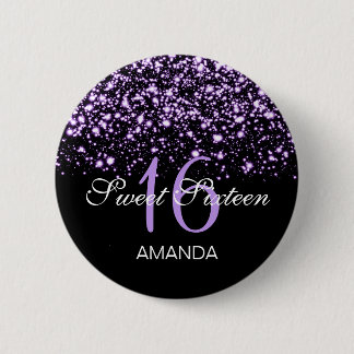Badge Rond 5 Cm Bonbon élégant pourpre fascinant de minuit de 16