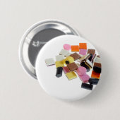 Badge Rond 5 Cm Bonbons Licorice avec espace de copie (Devant & derrière)