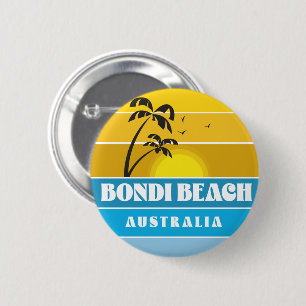 Badge Rond 5 Cm Bondi Beach Australie