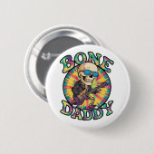 Badge Rond 5 Cm Bone Daddy (Devant & derrière)