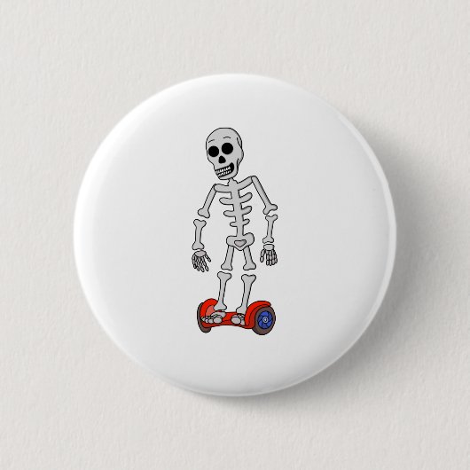 Badge Rond 5 Cm Bones stationnaires éffrayantes (Devant)