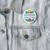 Badge Rond 5 Cm Bonheur de Scrapbooking (En situation)