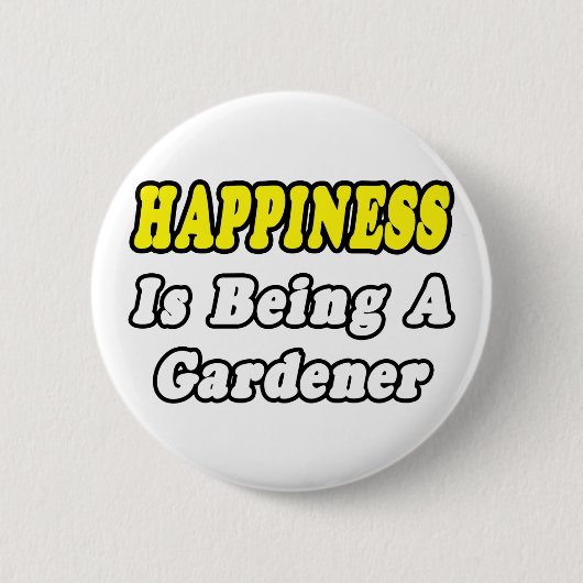 Badge Rond 5 Cm Bonheur...Gardener (Devant)