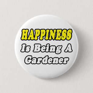 Badge Rond 5 Cm Bonheur...Gardener