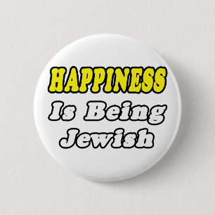 Badge Rond 5 Cm Bonheur...juif