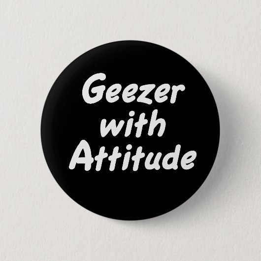 Badge Rond 5 Cm Bonhomme avec le bouton d'attitude (Devant)