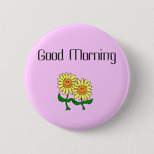 Badge Rond 5 Cm Bonjour