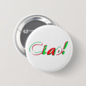 Badge Rond 5 Cm Bonjour (Devant & derrière)