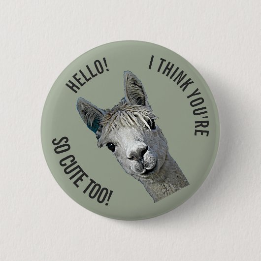 Badge Rond 5 Cm Bonjour (Devant)