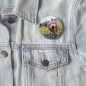 Badge Rond 5 Cm BONJOUR ! - Bouton marneux (En situation)