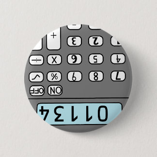 Badge Rond 5 Cm bonjour calculatrice