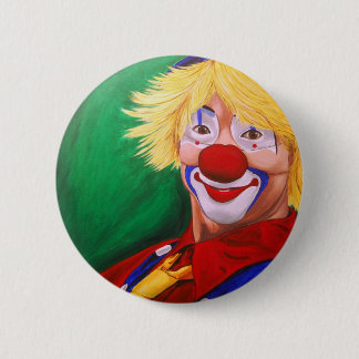 Badge Rond 5 Cm Bonjour clown