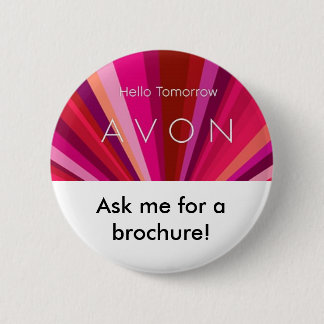 Badge Rond 5 Cm bonjour demain, demandez-moi une brochure !