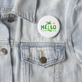 Badge Rond 5 Cm Bonjour été (En situation)