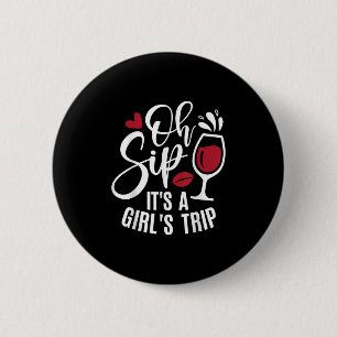 Badge Rond 5 Cm Bonjour Été Famille Vacances Oh Sip It A Girls Tr