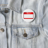 Badge Rond 5 Cm Bonjour mon nom est… (En situation)