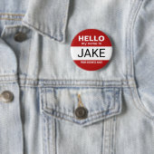 Badge Rond 5 Cm Bonjour Mon nom est Jake - drôle costume halloween (En situation)