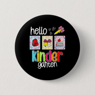 Badge Rond 5 Cm Bonjour professeur de maternelle prépa rentrée sco