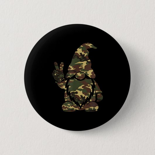 Badge Rond 5 Cm Bonjour saison de chasse Camouflage de Noël Camo G (Devant)