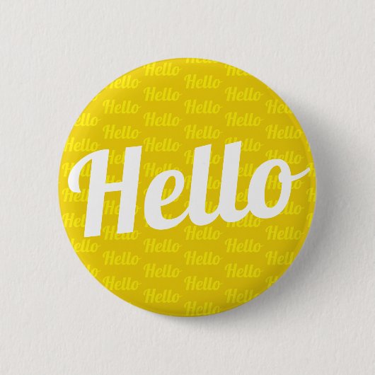 Badge Rond 5 Cm Bonjour salutation (Devant)