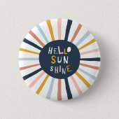 Badge Rond 5 Cm Bonjour Sunshine (Devant)