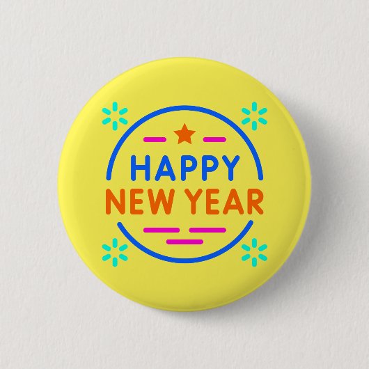Badge Rond 5 Cm "Bonne année" (Devant)