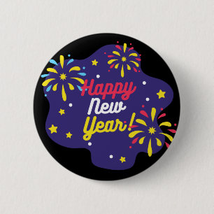 Badge Rond 5 Cm Bonne année
