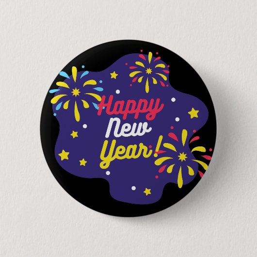Badge Rond 5 Cm Bonne année (Devant)