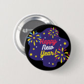 Badge Rond 5 Cm Bonne année (Devant & derrière)