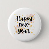 Badge Rond 5 Cm Bonne année (Devant)