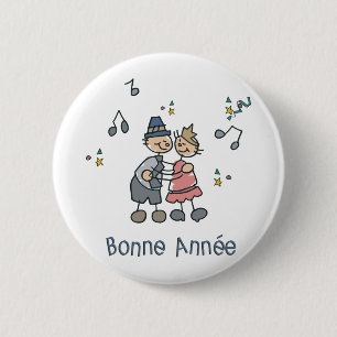Badge Rond 5 Cm Bonne Annee